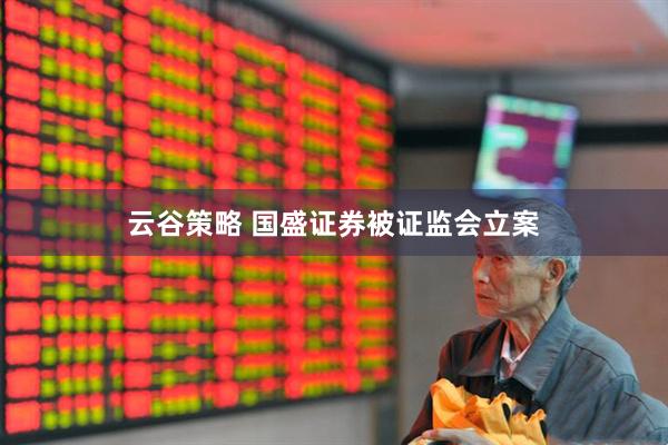 云谷策略 国盛证券被证监会立案